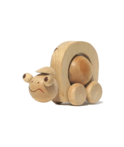 Wooden snail children's toy