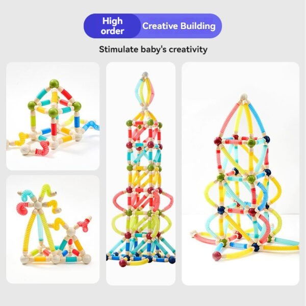 Variety Twist Retractable Magnetic Stick Children's Educational DIY Assembled Magnetic Building Blocks Toys - Image 6